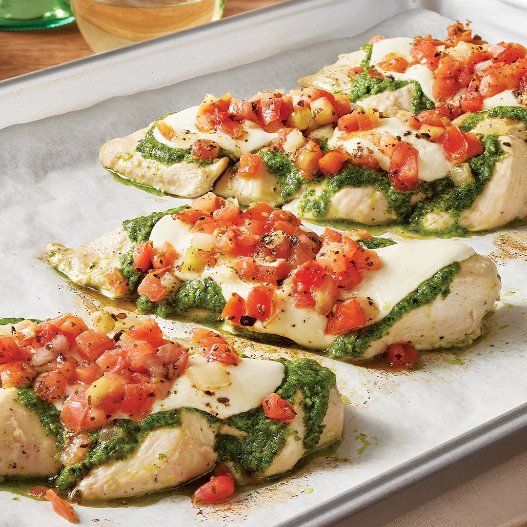 Sheet Pan Chicken Caprese