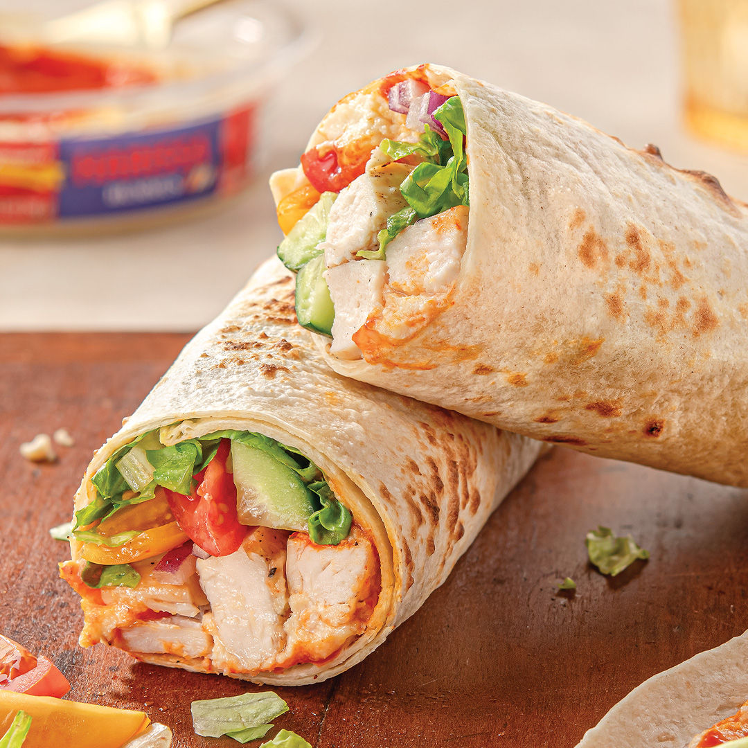 Harissa Hummus Chicken Wrap